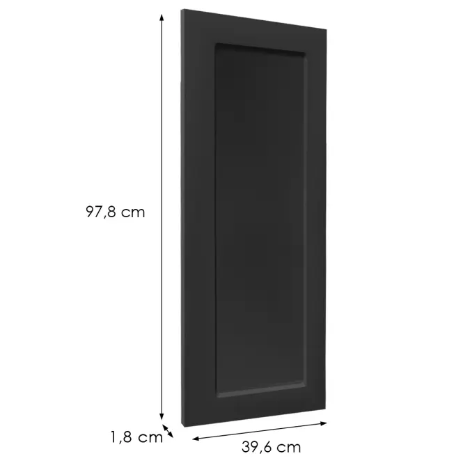 Čelo skrinky Luxeo F15-G40(100) rám black,2