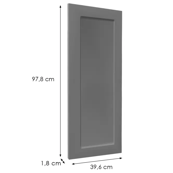 Čelo skrinky Luxeo F15-G40(100) rám dark grey,2