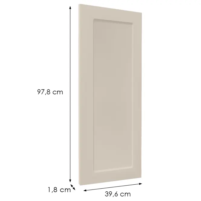 Čelo skrinky Luxeo F15-G40(100) rám kašmír,2