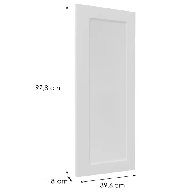Čelo skrinky Luxeo F15-G40(100) rám white,2