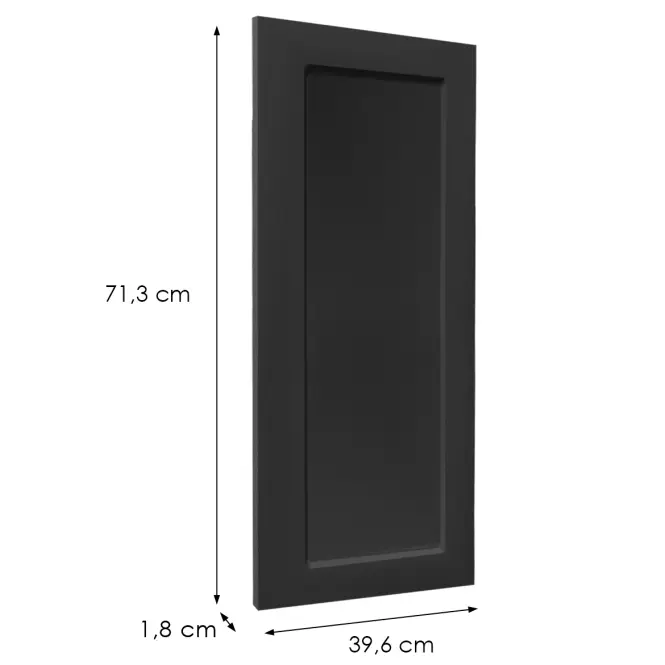 Čelo skrinky Luxeo F15-G40(72) rám black,2