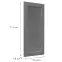 Čelo skrinky Luxeo F15-G40(72) rám dark grey,2
