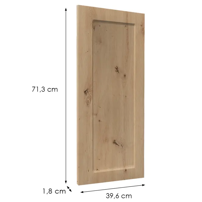 Čelo skrinky Luxeo F15-G40(72) rám dub,2