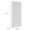 Čelo skrinky Luxeo F15-G40(72) rám white,2