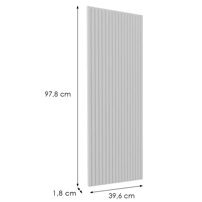 Čelo skrinky Luxeo F14-G40(100) ryfla white