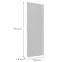 Čelo skrinky Luxeo F14-G40(100) ryfla white,2