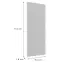 Čelo skrinky Luxeo F14-G40(72) ryfla white,2