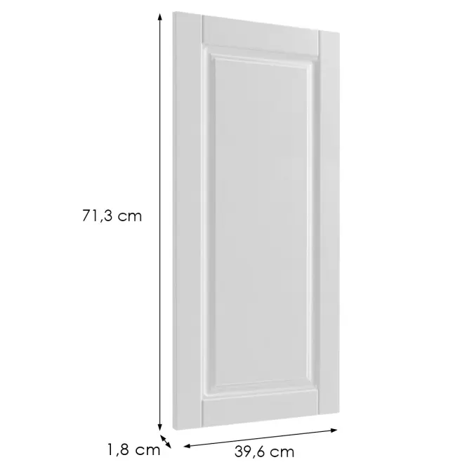 Čelo skrinky Luxeo F13-G40(72) hampton white,2