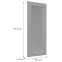 Čelo skrinky Luxeo F15-G40(100) rám grey,2