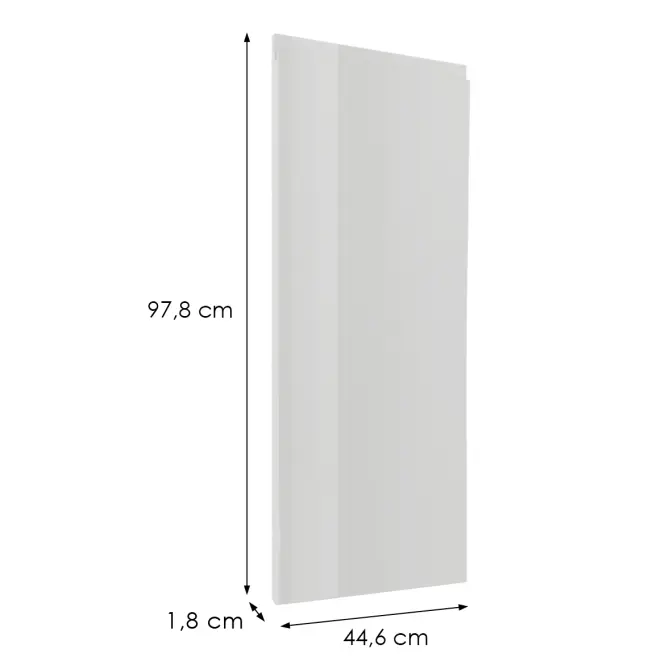 Čelo skrinky Luxeo F02-G45(100) white lak,2