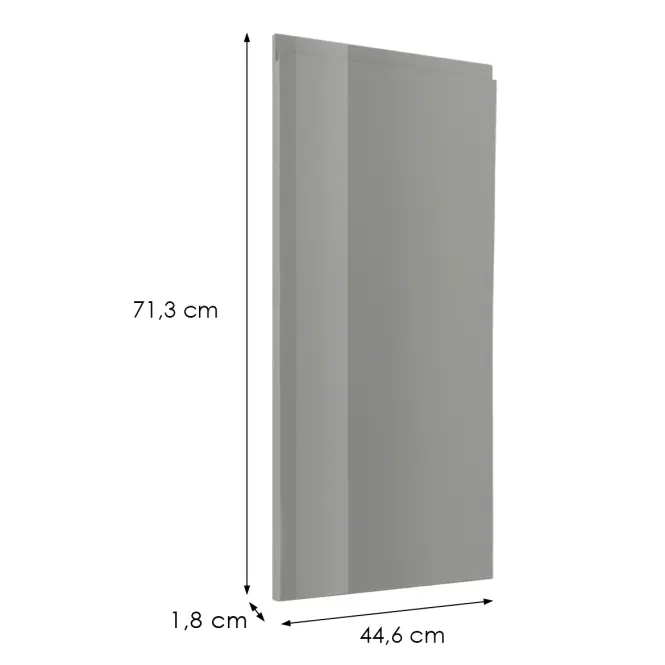 Čelo skrinky Luxeo F02-G45(72) grey lak
