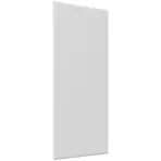 Čelo skrinky Luxeo F16-G45(100) tenký rám white
