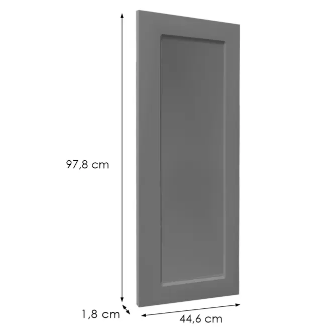 Čelo skrinky Luxeo F15-G45(100) rám dark grey,2