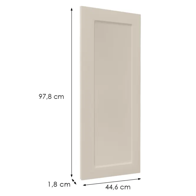 Čelo skrinky Luxeo F15-G45(100) rám kašmír