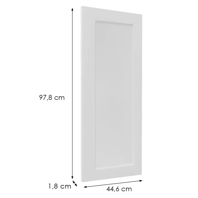 Čelo skrinky Luxeo F15-G45(100) rám white