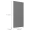 Čelo skrinky Luxeo F16-G45(72) tenký rám grey,2