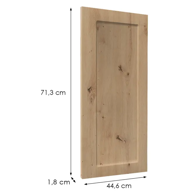 Čelo skrinky Luxeo F15-G45(72) rám dub,2