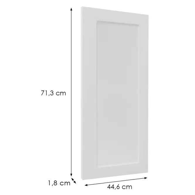 Čelo skrinky Luxeo F15-G45(72) rám white,2