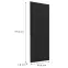Čelo skrinky Luxeo F14-G45(100) ryfla black,2
