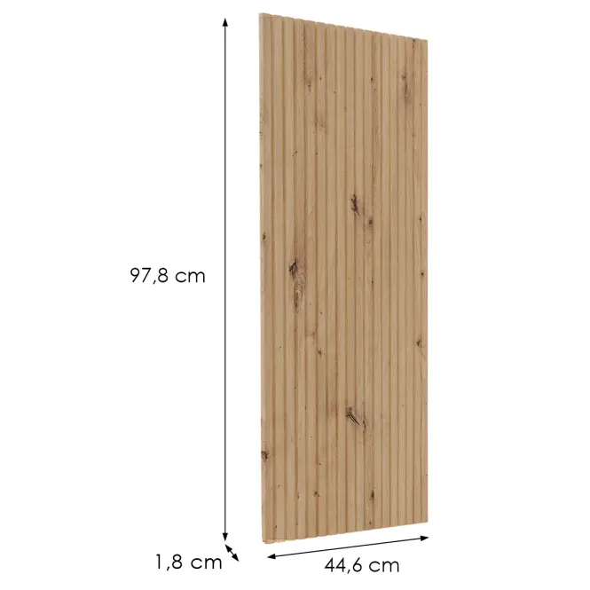 Čelo skrinky Luxeo F14-G45(100) ryfla dub,2
