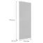 Čelo skrinky Luxeo F14-G45(100) ryfla white,2