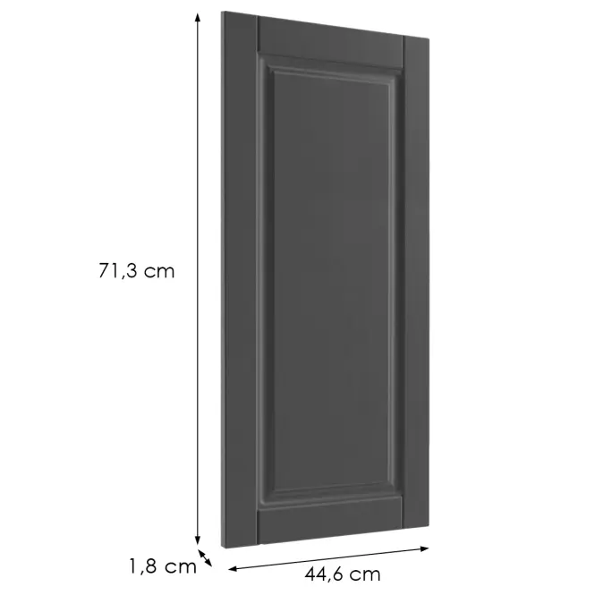 Čelo skrinky Luxeo F13-G45(72) hampton dark grey,2