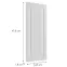 Čelo skrinky Luxeo F13-G45(100) hampton white,2