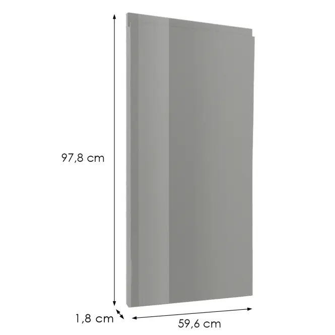 Čelo skrinky Luxeo F02-G60(100) grey lak,2