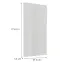 Čelo skrinky Luxeo F02-G60(100) white lak,2