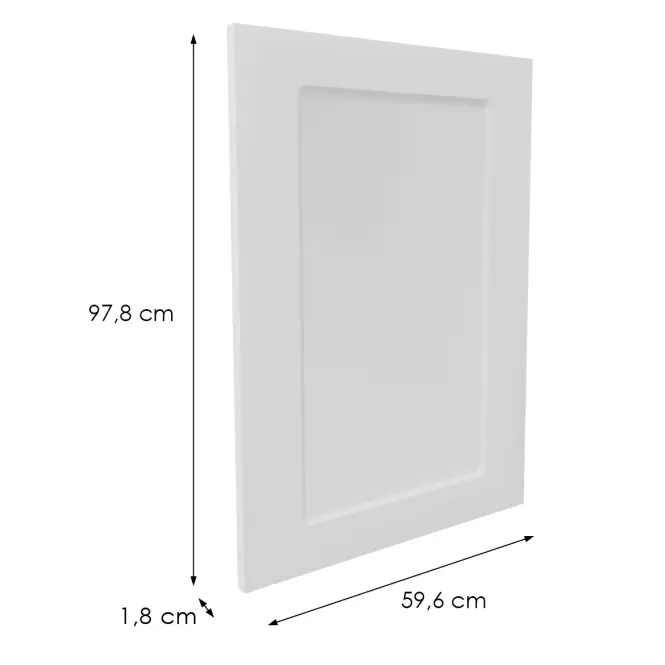Čelo skrinky Luxeo F15-G60(100) rám white