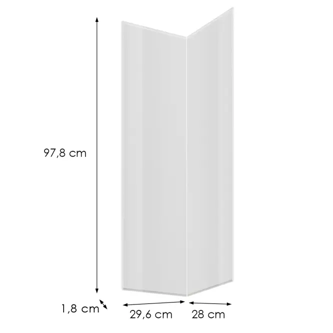 Čelo skrinky Luxeo F02-G60N2(100) white lak