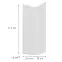 Čelo skrinky Luxeo F02-G60N2(72) white lak,2