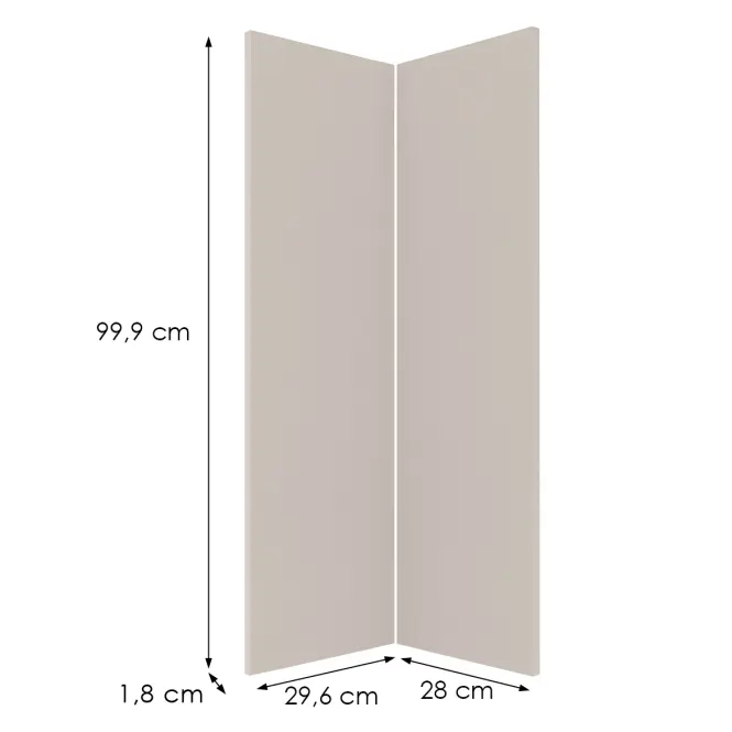 Čelo skrinky Luxeo F08-G60N2(100) beige
