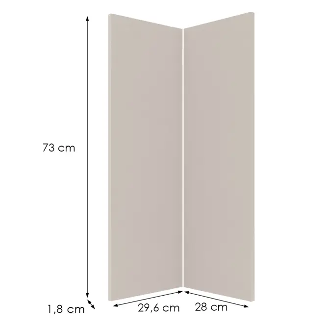 Čelo skrinky Luxeo F08-G60N2(72) beige