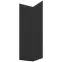 Čelo skrinky Luxeo F16-G60N2(100) tenký rám black