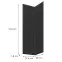 Čelo skrinky Luxeo F16-G60N2(100) tenký rám black,2