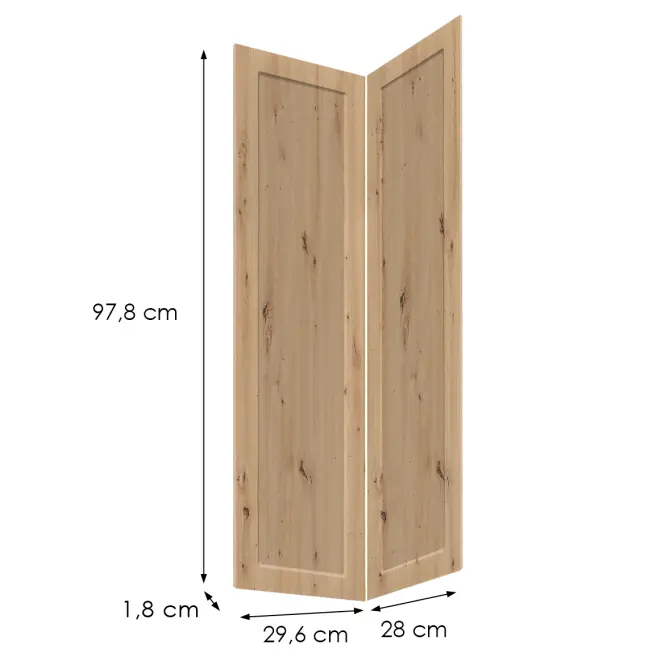 Čelo skrinky Luxeo F15-G60N2(100) rám dub,2