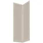 Čelo skrinky Luxeo F15-G60N2(100) rám kašmír