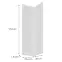 Čelo skrinky Luxeo F15-G60N2(100) rám white,2