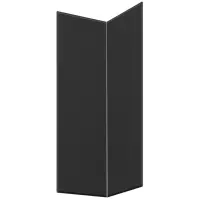 Čelo skrinky Luxeo F16-G60N2(72) tenký rám black