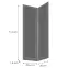 Čelo skrinky Luxeo F15-G60N2(72) rám dark grey,2