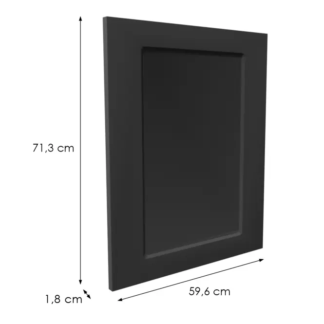 Čelo skrinky Luxeo F15-G60(72) rám black,2