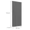 Čelo skrinky Luxeo F14-G60(100) ryfla dark grey,2
