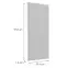 Čelo skrinky Luxeo F14-G60(100) ryfla white,2