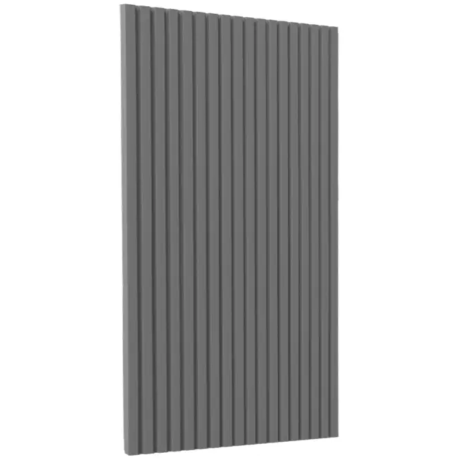 Čelo skrinky Luxeo F14-G60(72) ryfla dark grey