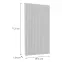 Čelo skrinky Luxeo F14-G60(72) ryfla white,2