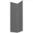 Čelo skrinky Luxeo F14-G60N2(100) ryfla dark grey