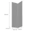 Čelo skrinky Luxeo F14-G60N2(100) ryfla grey,2