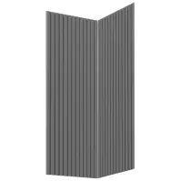 Čelo skrinky Luxeo F14-G60N2(72) ryfla dark grey