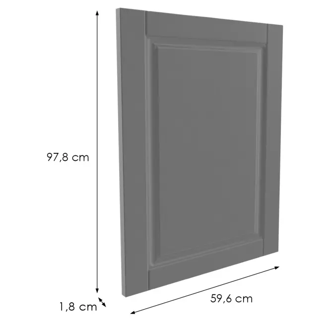 Čelo skrinky Luxeo F13-G60(100) hampton dark grey,2